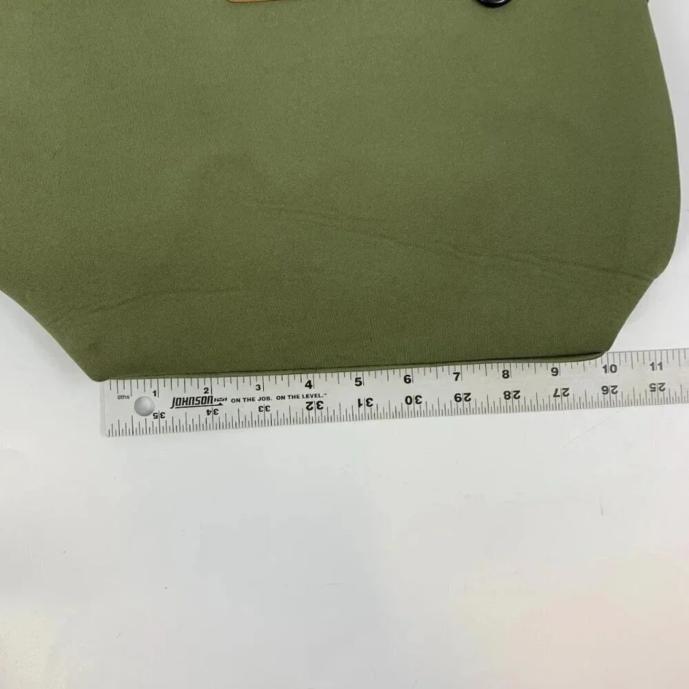 Tommy Hilfiger Canvas Green Book Bag‎ Backpack With Handles